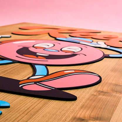 Keep Smiling – Cherry Wood