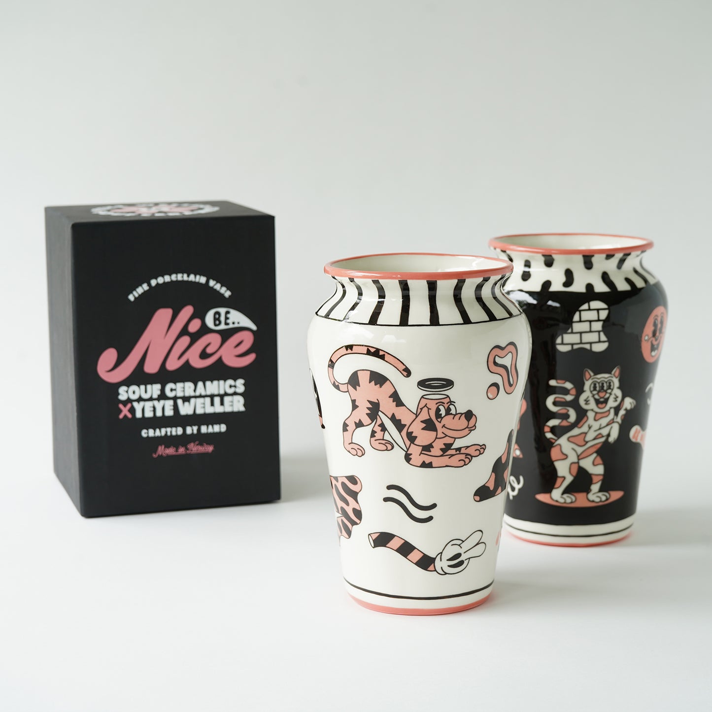 YEYE WELLER × SOUF CERAMICS – FINE PORCELAIN VASE