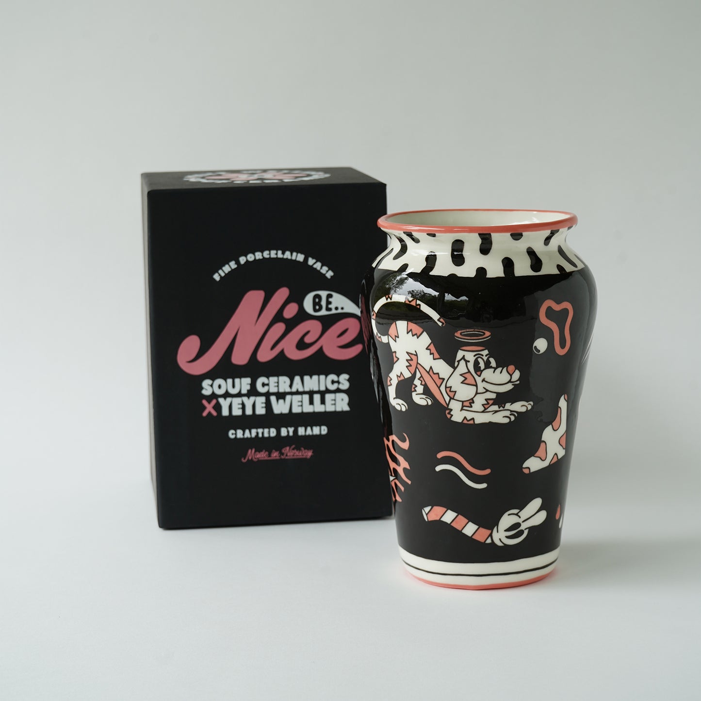YEYE WELLER × SOUF CERAMICS – FINE PORCELAIN VASE