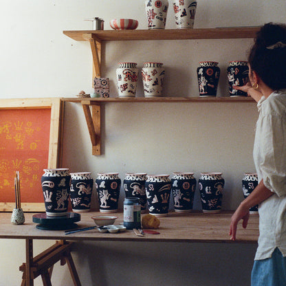 YEYE WELLER × SOUF CERAMICS – FINE PORCELAIN VASE