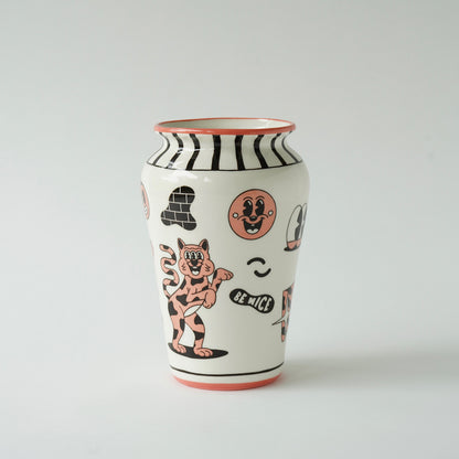 YEYE WELLER × SOUF CERAMICS – FINE PORCELAIN VASE