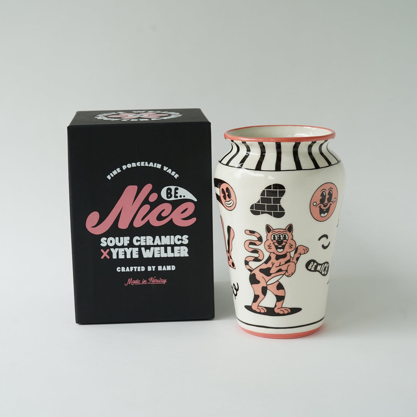 YEYE WELLER × SOUF CERAMICS – FINE PORCELAIN VASE